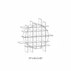 Volně stojící kruhová knihovna v Extraclear Glass a kartáčovaná černá - Marco Viadurini