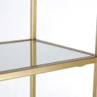 Volně stojící knihovna v elegantním designu z oceli a skla - Noralea Viadurini