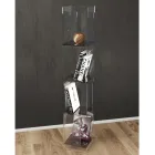 Volně stojící knihovna z průhledného nebo kouřového akrylového křišťálu - Icaria Viadurini