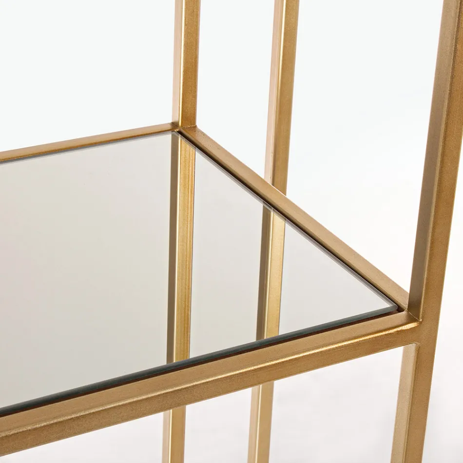 Volně stojící ocelové a skleněné police na knihovnu Elegantní design – Noralea Viadurini