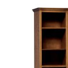 Knihovna z patinovaného třešňového dřeva se 6 otevřenými přihrádkami Made in Italy - Camene Viadurini