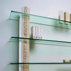 Modulová knihovna z kamene a skla s moderním designem Galene Viadurini