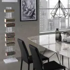 Knihovna vyrobená z průhledného akrylu - chrom Viadurini