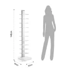 Knihovna vyrobená z průhledného akrylu - chrom Viadurini