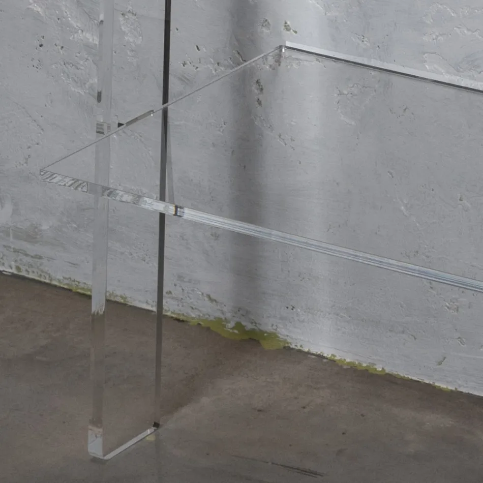 Knihovna do obývacího pokoje z průhledného akrylového křišťálu 2 velikosti - Parotta Viadurini