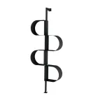 Vertikální knihovna Fatima z lakovaného kovu s nastavitelnými nohami Viadurini