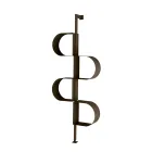 Vertikální knihovna Fatima z lakovaného kovu s nastavitelnými nohami Viadurini