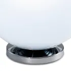 Stolní lampa Isotta ze skla a kovu ve dvou velikostech, vyrobená v Itálii Viadurini