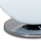 Stolní lampa Isotta ze skla a kovu ve dvou velikostech, vyrobená v Itálii Viadurini