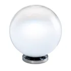 Stolní lampa Isotta ze skla a kovu ve dvou velikostech, vyrobená v Itálii Viadurini