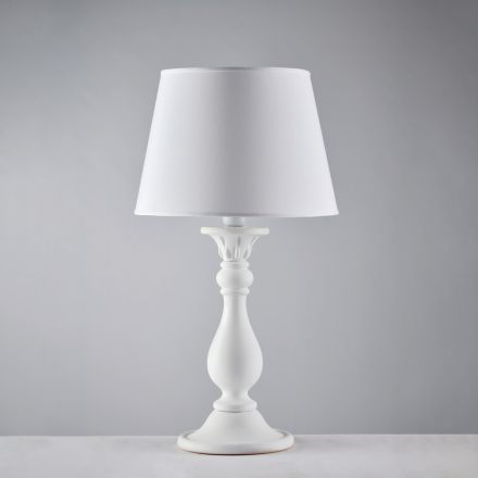 Dřevěná lampa se stínidlem vyrobeným v Itálii pro interiérové dekorace - Siena Viadurini