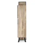 Příborník 2 dveře 2 zásuvky z mangového dřeva a oceli Homemotion - Signorino Viadurini