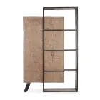 Příborník 2 dveře 2 zásuvky z mangového dřeva a oceli Homemotion - Signorino Viadurini