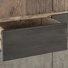 Příborník 2 dveře 2 zásuvky z mangového dřeva a oceli Homemotion - Signorino Viadurini