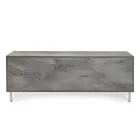 Příborník se 2 dveřmi a 2 centrálními otevřenými přihrádkami z melaminu Made in Italy - Minnie Viadurini