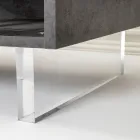 Příborník se 2 dvířky a 2 bočními otevřenými přihrádkami z melaminu Made in Italy - Myš Viadurini