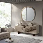 Příborník se 3 lakovanými MDF dvířky potaženými zrcadlovým sklem - Diletta Viadurini