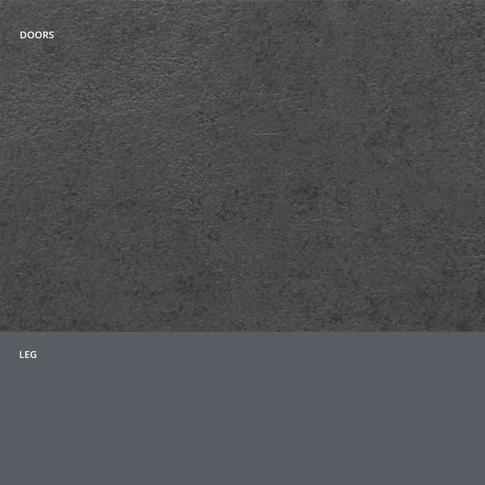 Příborník s HPL laminátovými dvířky s efektem kamene Made in Italy - Fiorenza Viadurini