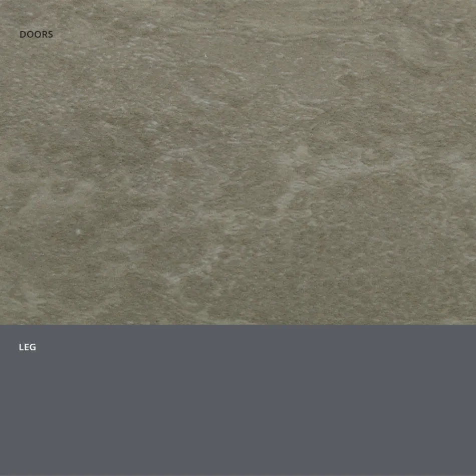 Příborník s HPL laminátovými dvířky s efektem kamene Made in Italy - Fiorenza Viadurini