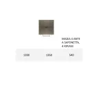 Příborník s Mdf strukturou a základnou s centrální patkou Made in Italy Viadurini