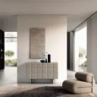 Vnitřní příborník se 2 kostkovanými dvířky Vyrobeno v Itálii - Elisabetta Viadurini