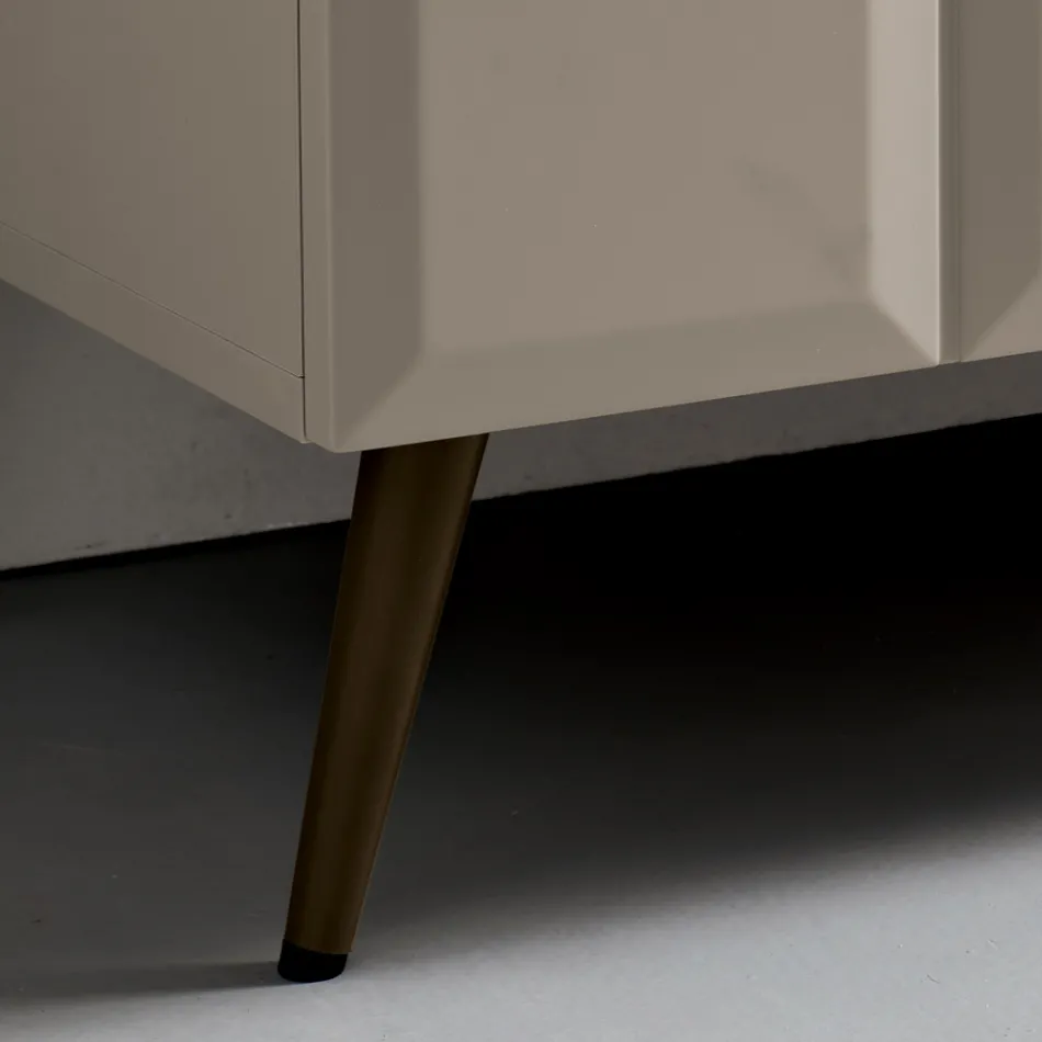 Vnitřní příborník se 2 kostkovanými dvířky Vyrobeno v Itálii - Elisabetta Viadurini