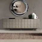 Vnitřní příborník se 4 kostkovanými dvířky vyrobený v Itálii - Elisabetta Viadurini