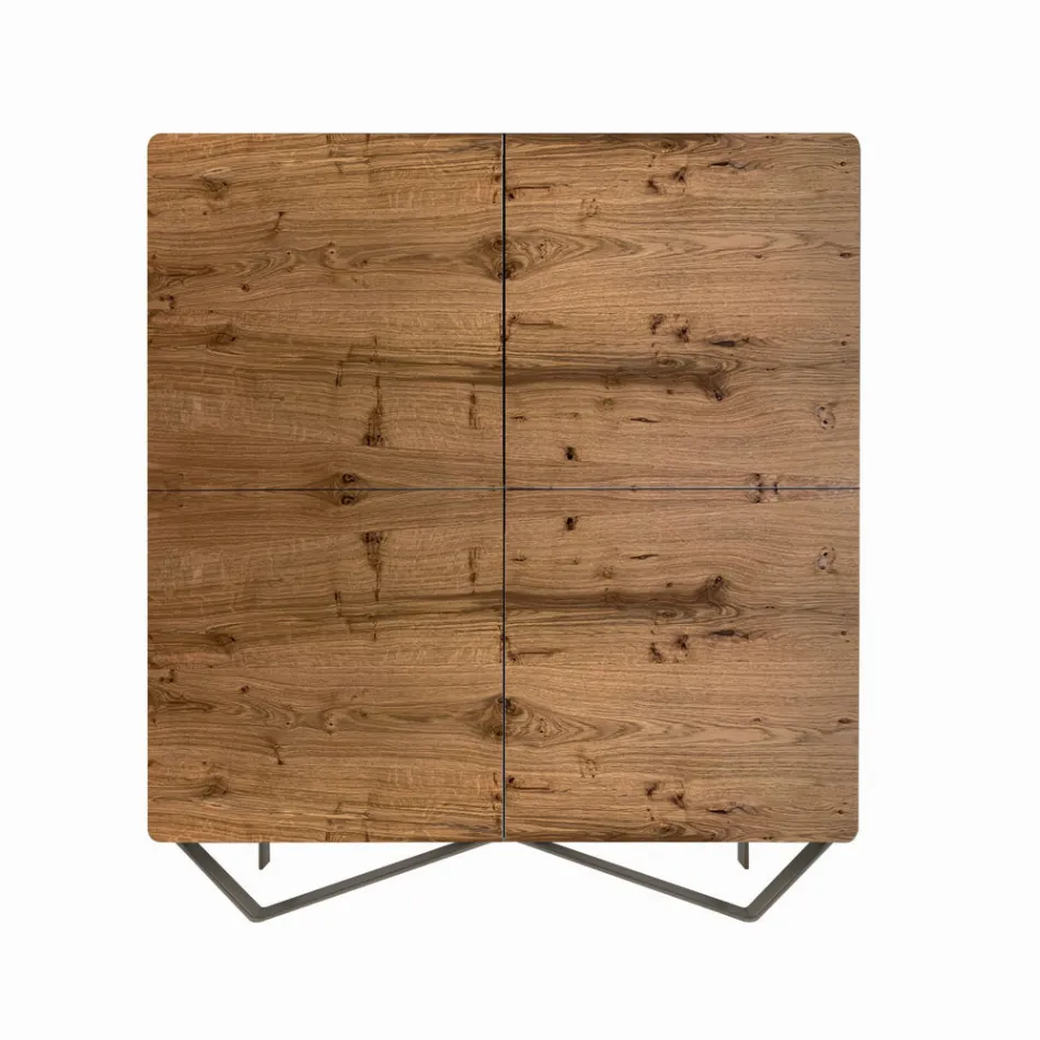 Příborník do obývacího pokoje z Mdf se 2 nožkami Made in Italy - Rosalba Viadurini