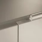 Příborník do obývacího pokoje se 3 dveřmi v niklovém provedení Made in Italy - Foglio Viadurini