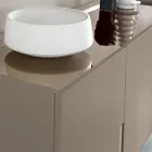 Příborník do obývacího pokoje se 3 dvířky z lakovaného MDF, vyrobeno v Itálii - Elena Viadurini