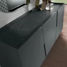 Příborník do obývacího pokoje se 3 dvířky z lakovaného MDF, vyrobeno v Itálii - Elena Viadurini