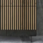 Příborník do obývacího pokoje se 4 dveřmi v povrchové úpravě severský knotovaný dub - Bente Viadurini