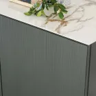 Příborník do obývacího pokoje s ocelovou základnou a melaminovou konstrukcí - Adriel Viadurini