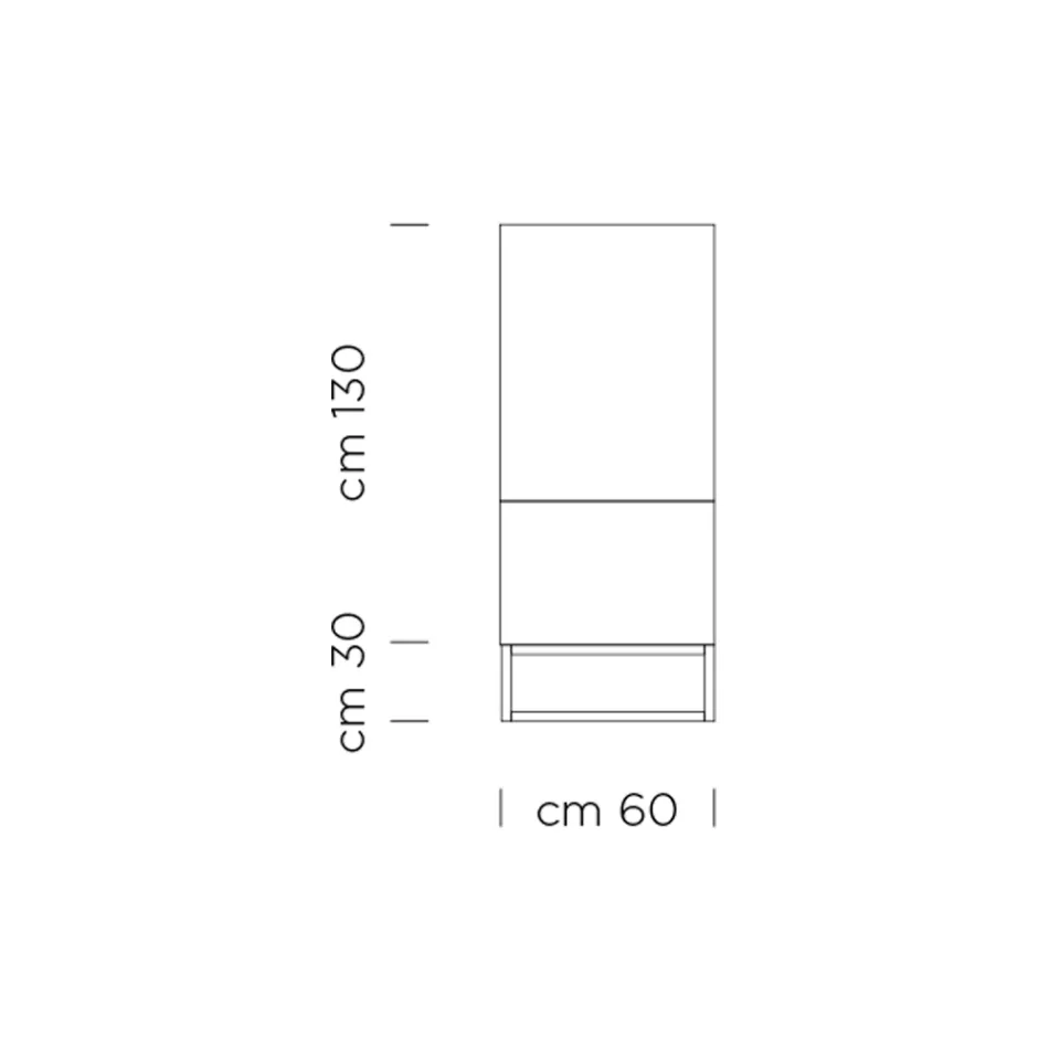 Příborník do obývacího pokoje z dýhovaného jedlového dřeva Made in Italy - Salerno Viadurini