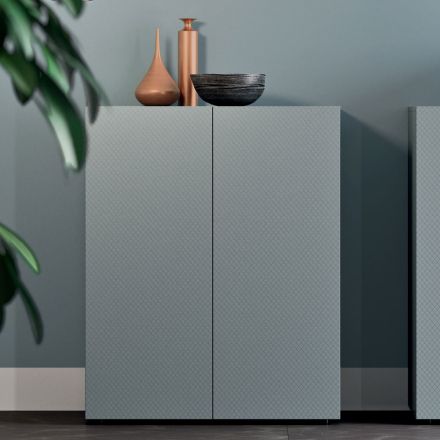 Vysoce kvalitní příborník z ekologického dřeva do obývacího pokoje vyrobený v Itálii - Nazife Viadurini