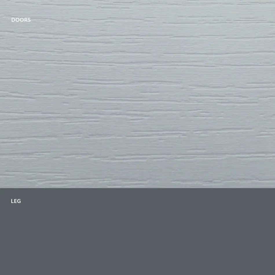 Příborník do obývacího pokoje z matného dřeva a HPL laminátu Made in Italy - Fiorenza Viadurini