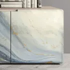 Příborník do obývacího pokoje se 3 dveřmi v různých povrchových úpravách Made in Italy - Ole Viadurini