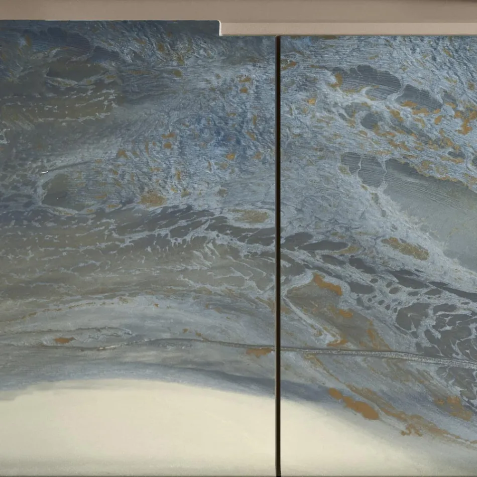 Příborník do obývacího pokoje se 3 dveřmi v různých povrchových úpravách Made in Italy - Ole Viadurini