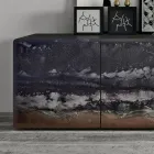 Příborník do obývacího pokoje se 3 dveřmi v různých povrchových úpravách Made in Italy - Ole Viadurini