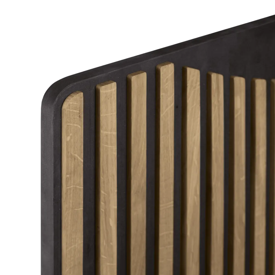 Příborník do obývacího pokoje se 3 dveřmi v povrchové úpravě severský knotovaný dub - Linda Viadurini