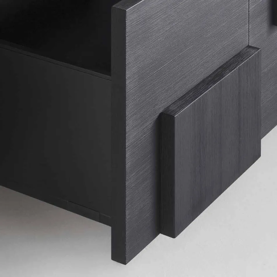 konstrukce komoda leštěný modřínového dřeva tepelně zpracován Azalea Viadurini