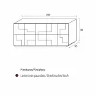 konstrukce komoda leštěný modřínového dřeva tepelně zpracován Azalea Viadurini