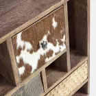 Etnický příborník z recyklovaného mangového dřeva a akácie Homemotion - Auriel Viadurini