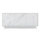 Dřevěný příborník se 2 nebo 3 dveřmi z HPL laminátu Made in Italy - Fiorenza Viadurini