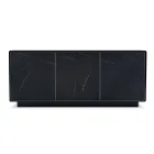 Dřevěný příborník se 2 nebo 3 dveřmi z HPL laminátu Made in Italy - Fiorenza Viadurini