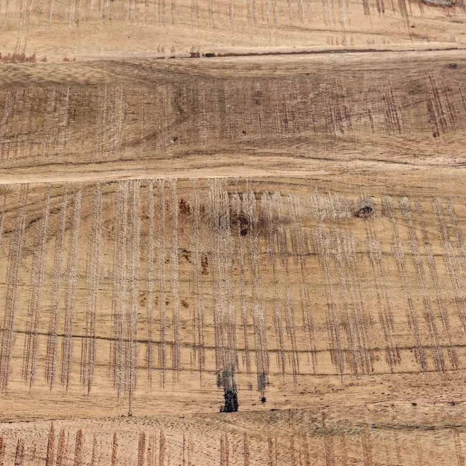 Příborník z akátového dřeva a oceli 2 dvířka a 3 zásuvky Homemotion - Aimune Viadurini