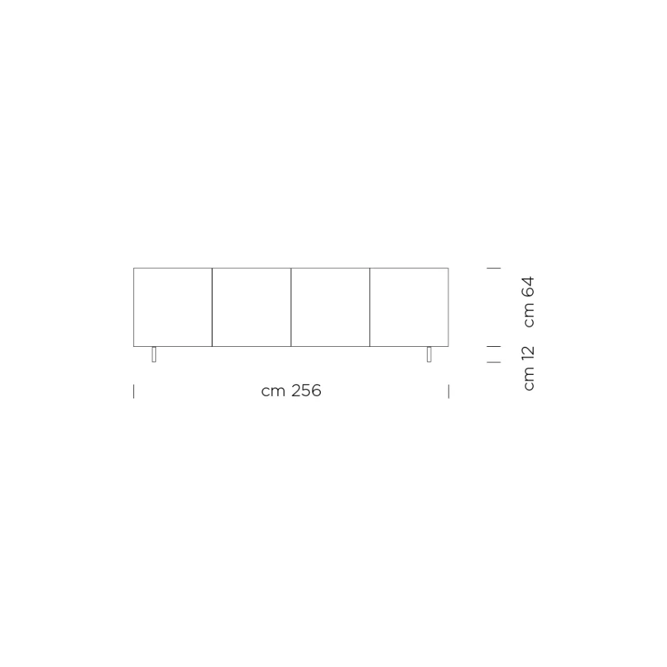 Příborník z jasanového dřeva ručně vyráběný v Itálii - vynikající Viadurini