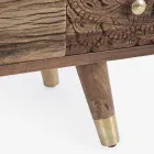 Příborník z mangového dřeva 2 dveře 4 zásuvky Etnický styl Homemotion - Auriel Viadurini