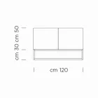 Příborník z ořechové dýhy Canaletto Made in Italy - Salerno Viadurini