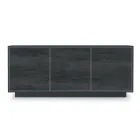 Příborník z lakovaného dřeva se 2 nebo 3 keramickými dvířky Vyrobeno v Itálii - Fiorenza Viadurini